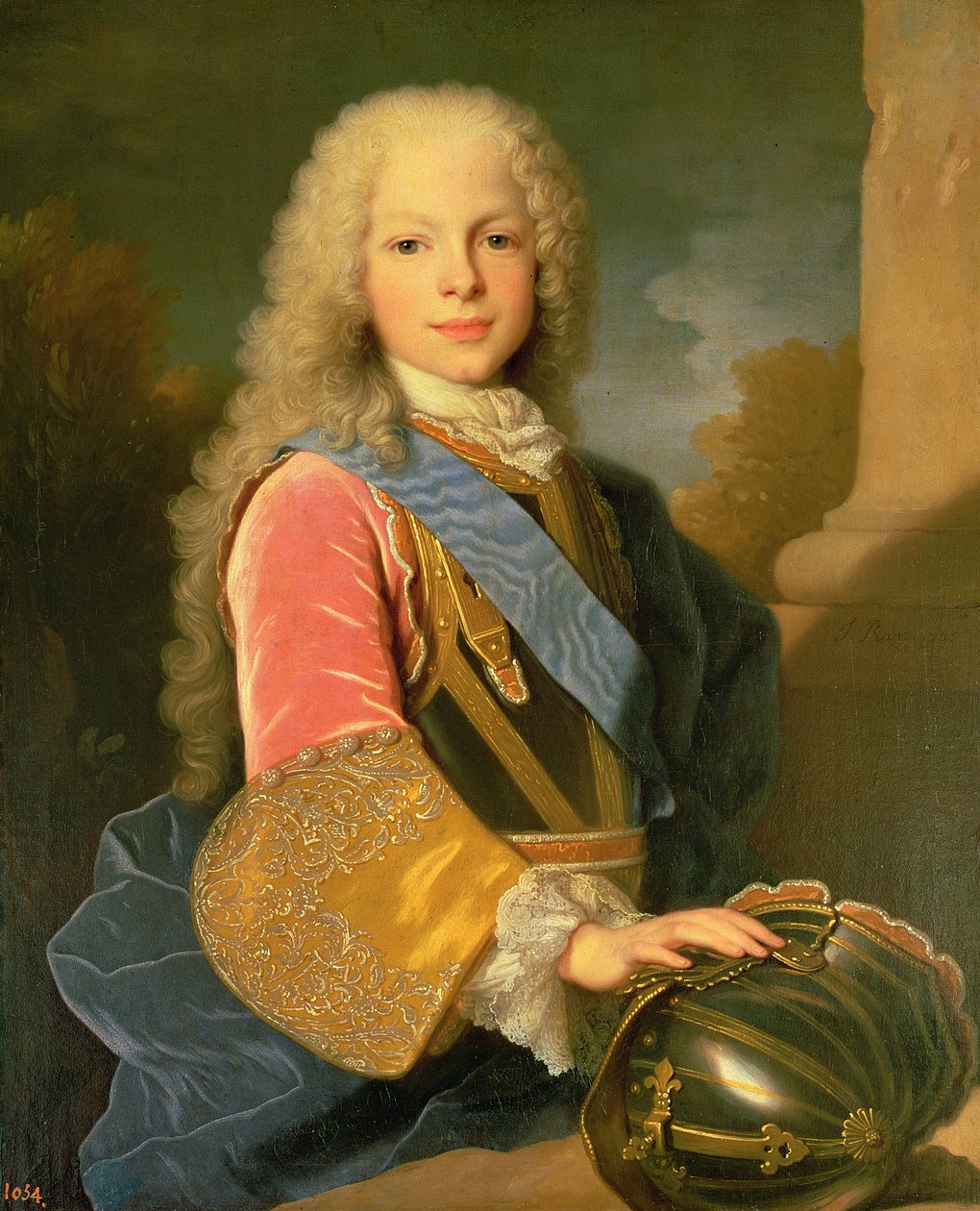 Portret Ferdynanda de Bourbon i Sabaudii (1713-59) księcia Asturii, 1725 autorstwa Jean Ranc