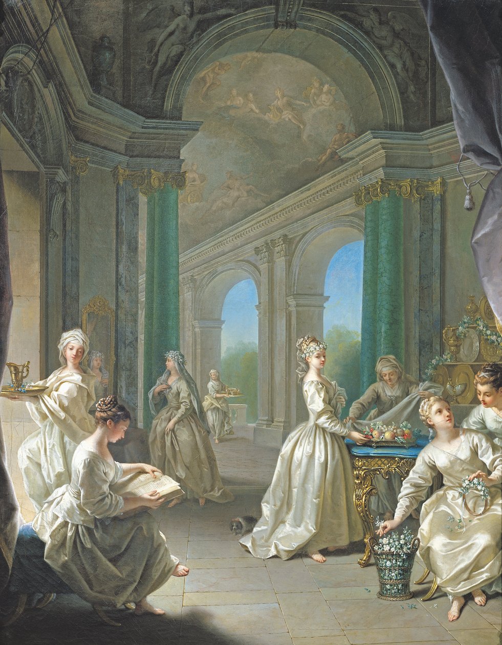 Współczesne dziewice, 1728 autorstwa Jean Raoux