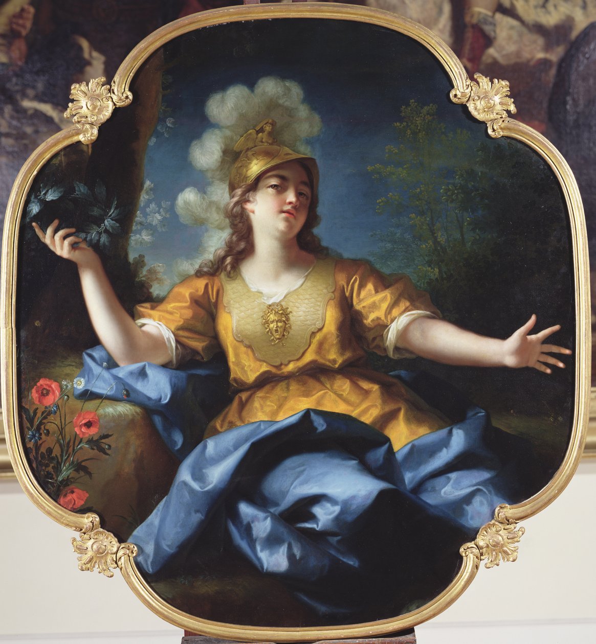 Portret kobiety jako Minerwy, 1730 autorstwa Jean Raoux