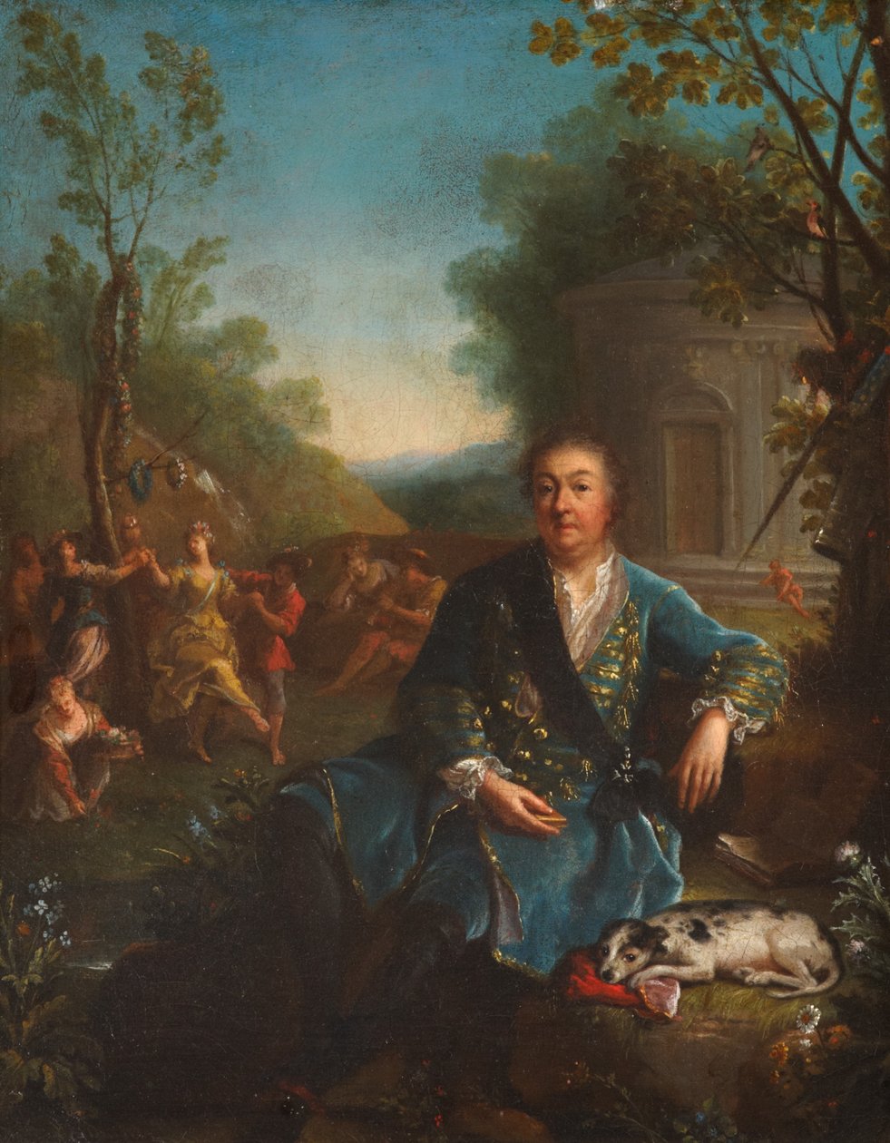 Studium portretowe Filipa de Vendome, Wielkiego Przeora Francji autorstwa Jean Raoux