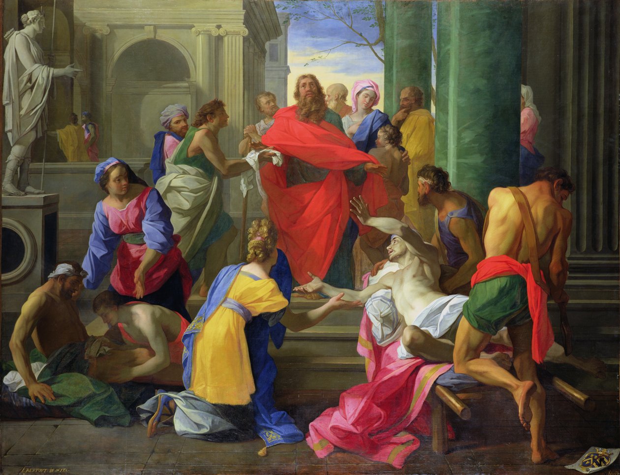 Cuda św. Pawła w Efezie, 1693 autorstwa Jean Bernard Restout