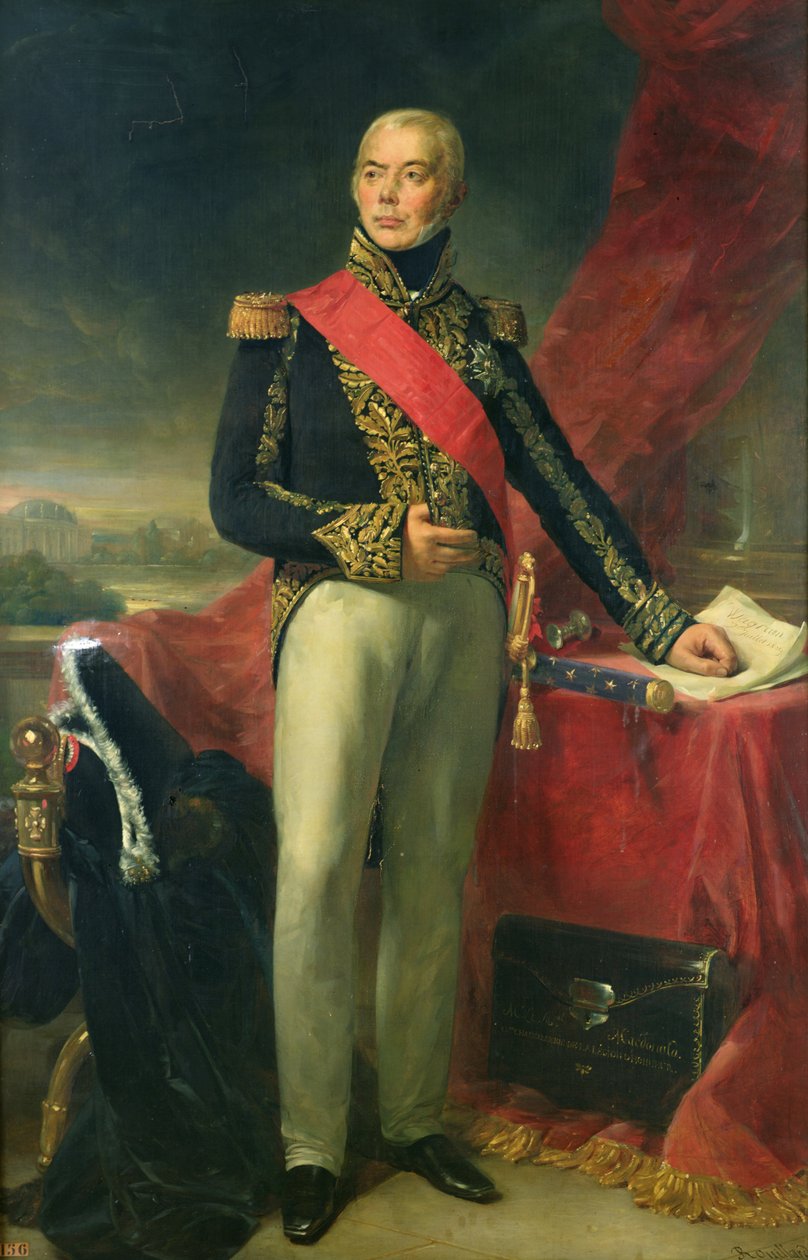 Etienne-Jacques-Joseph-Alexandre Macdonald (1765-1840) Duc de Tarente i marszałek Francji, 1837 autorstwa Jean Sebastien Rouillard