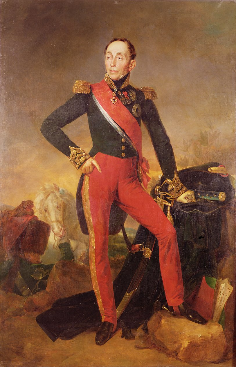 Portret markiza Emmanuela de Grouchy (1766-1847) marszałek Francji, ok. 1835 autorstwa Jean Sebastien Rouillard
