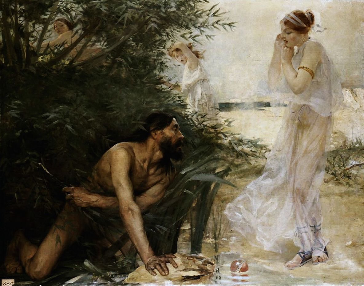 Ulisses i Nausicaan autorstwa Jean Veber