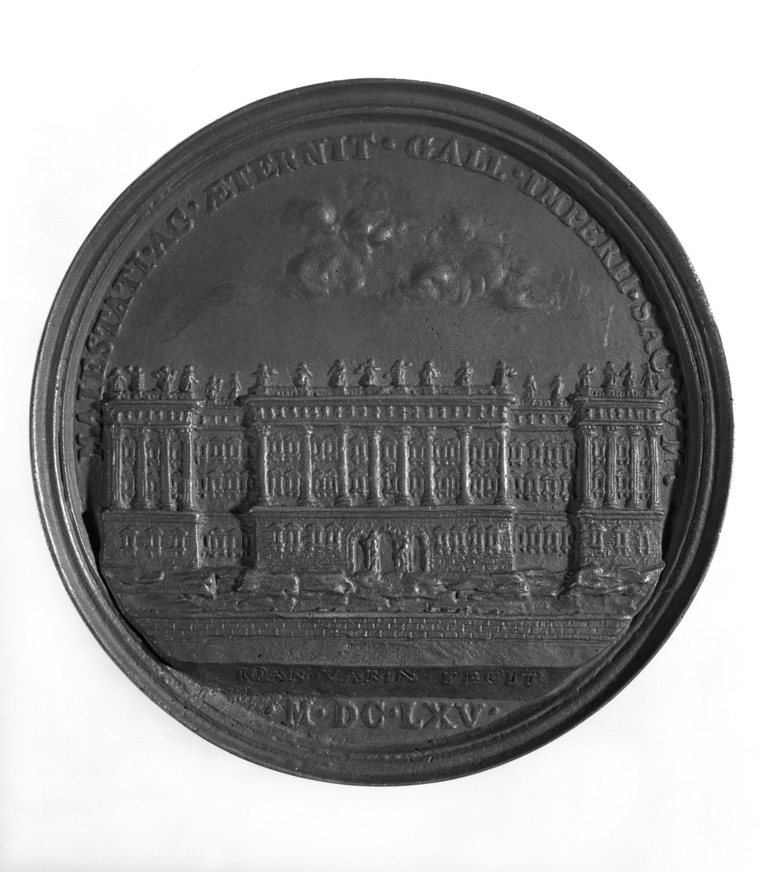 Medal z projektem Berniniego dla Luwru, 1665 (złoty) autorstwa Jean Warin