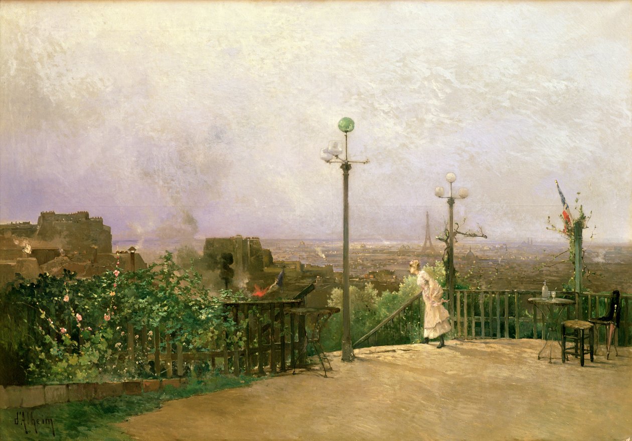 Paryż widziany z wysokości Montmartre (szczegóły 164311, 164312) autorstwa Jean d