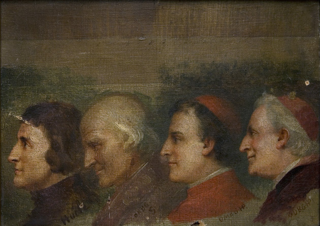 Czterech duchownych autorstwa Jehan Georges Vibert