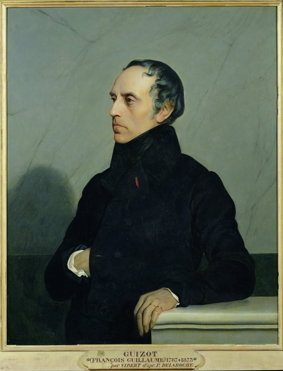 Francois Guizot (1787-1874) wg obrazu Paula Delaroche (1797-1856) c.1878 autorstwa Jehan Georges Vibert
