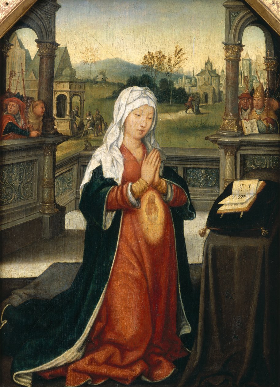 Św.Anna Poczęcie Dziewicy autorstwa Jean the Elder Bellegambe