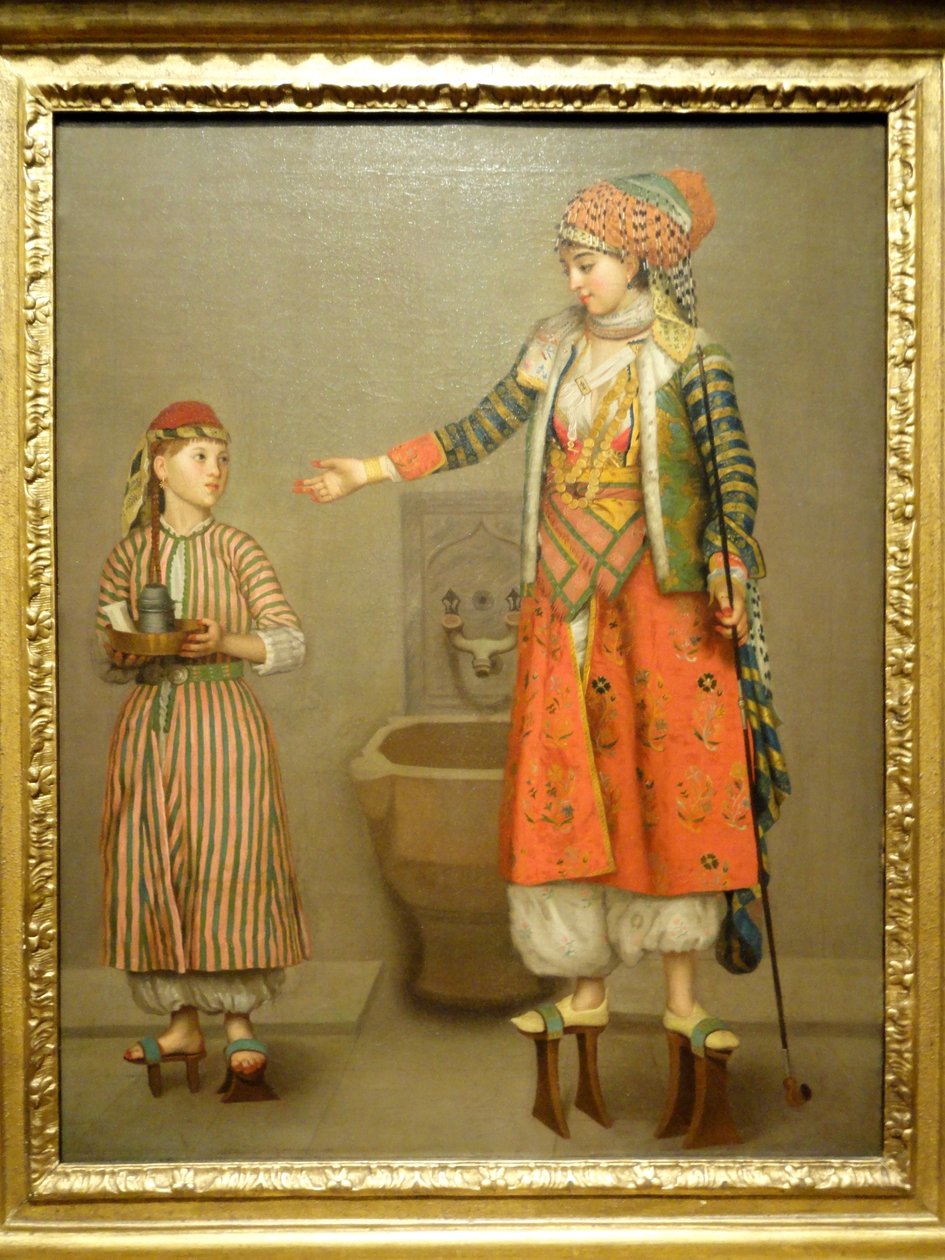 Frankińska kobieta i jej sługa autorstwa Jean Étienne Liotard