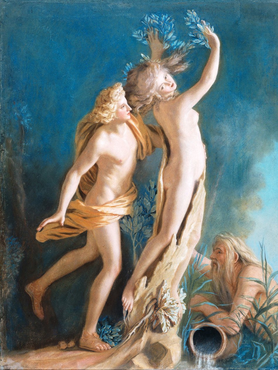 Apollo i Daphne, według wizerunku Gianlorenzo Berniniego w kolekcji Borghese w Rzymie autorstwa Jean Étienne Liotard