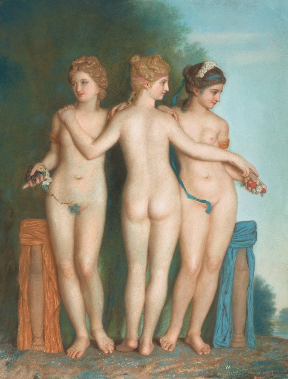 Trzy Gracje autorstwa Jean Étienne Liotard