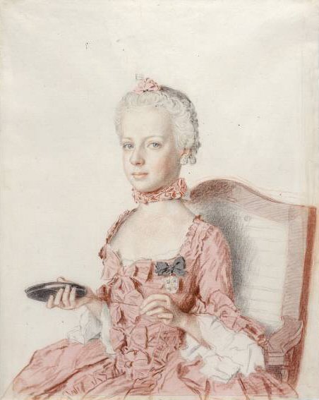 Portret arcyksiężnej Marii Antonii Austrii autorstwa Jean Étienne Liotard