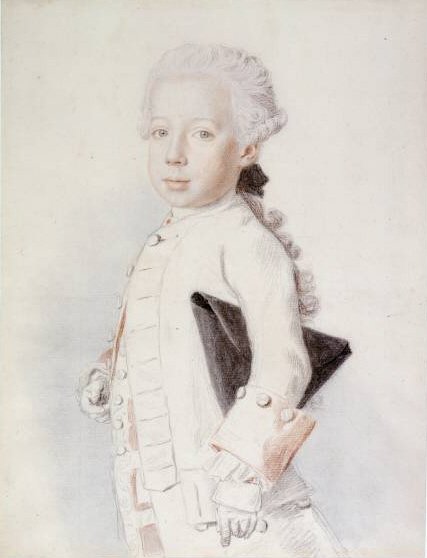 Portret arcyksięcia Maksymiliana Franciszka Austrii autorstwa Jean Étienne Liotard