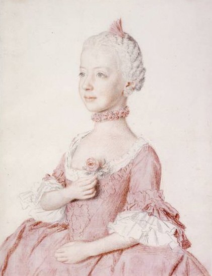 Portret Marii Karoliny Austrii autorstwa Jean Étienne Liotard