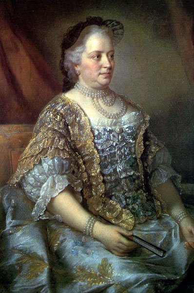 Portret Marii Teresy, władcy Austrii, Węgier i Czech, 1762 r. autorstwa Jean Étienne Liotard