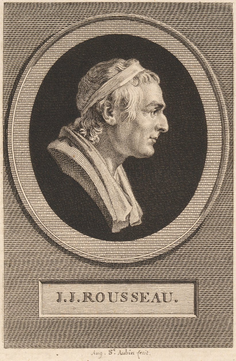 Jean-Jacques Rousseau autorstwa Jean-Antoine Houdon