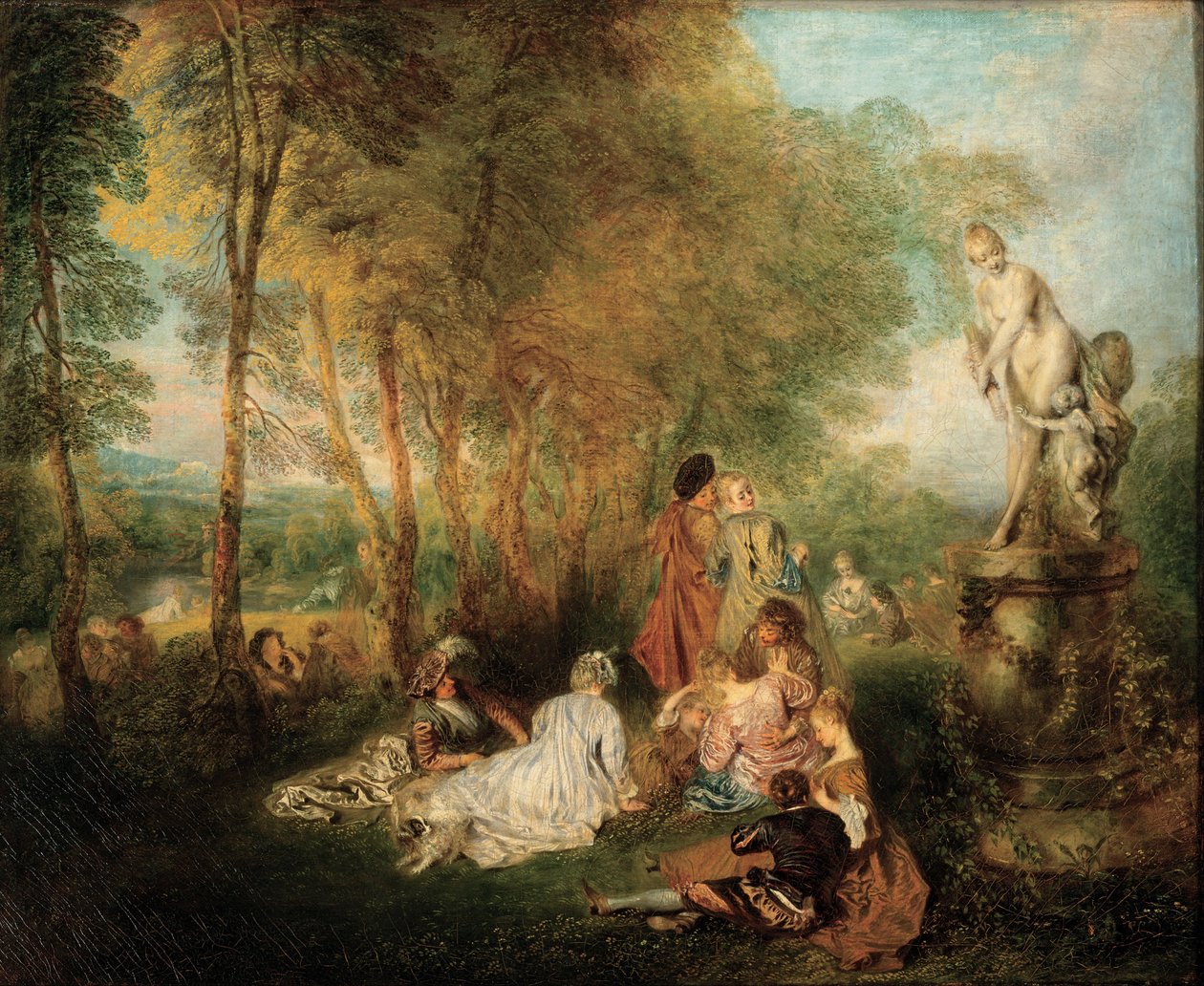 Święto miłości autorstwa Jean-Antoine Watteau