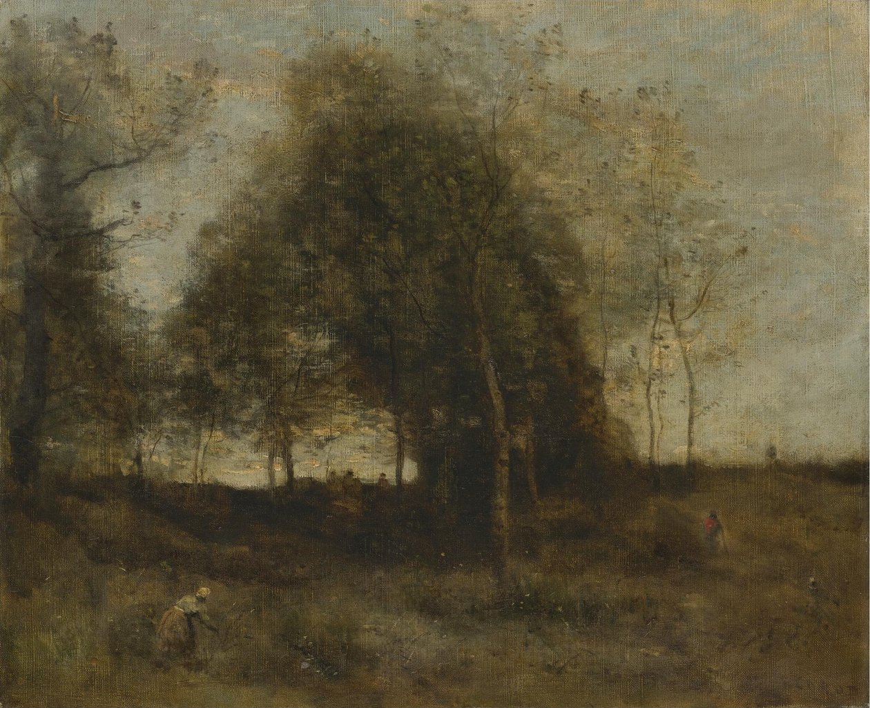 Wieczór w Normandii autorstwa Jean Baptiste Camille Corot