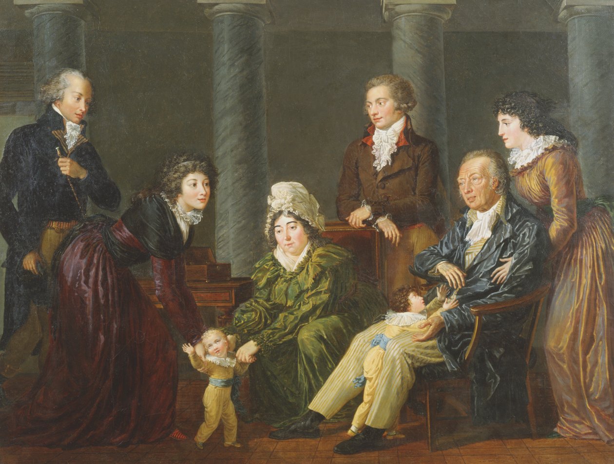 Portret rodziny autorstwa Jean Baptiste Frederic Desmarais