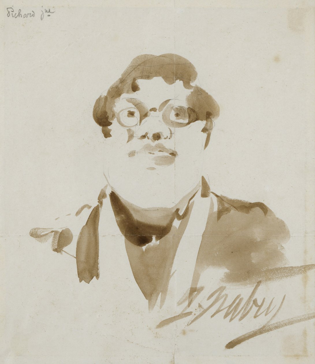 Portret Picharda (tusz na papierze) autorstwa Jean Baptiste Isabey