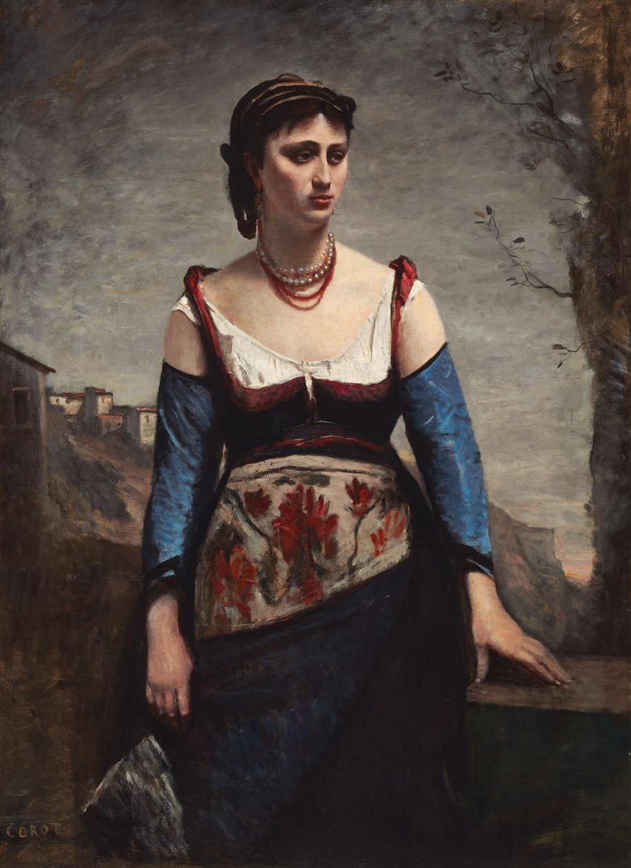 Agostina, Włoszka autorstwa Jean Baptiste Camille Corot