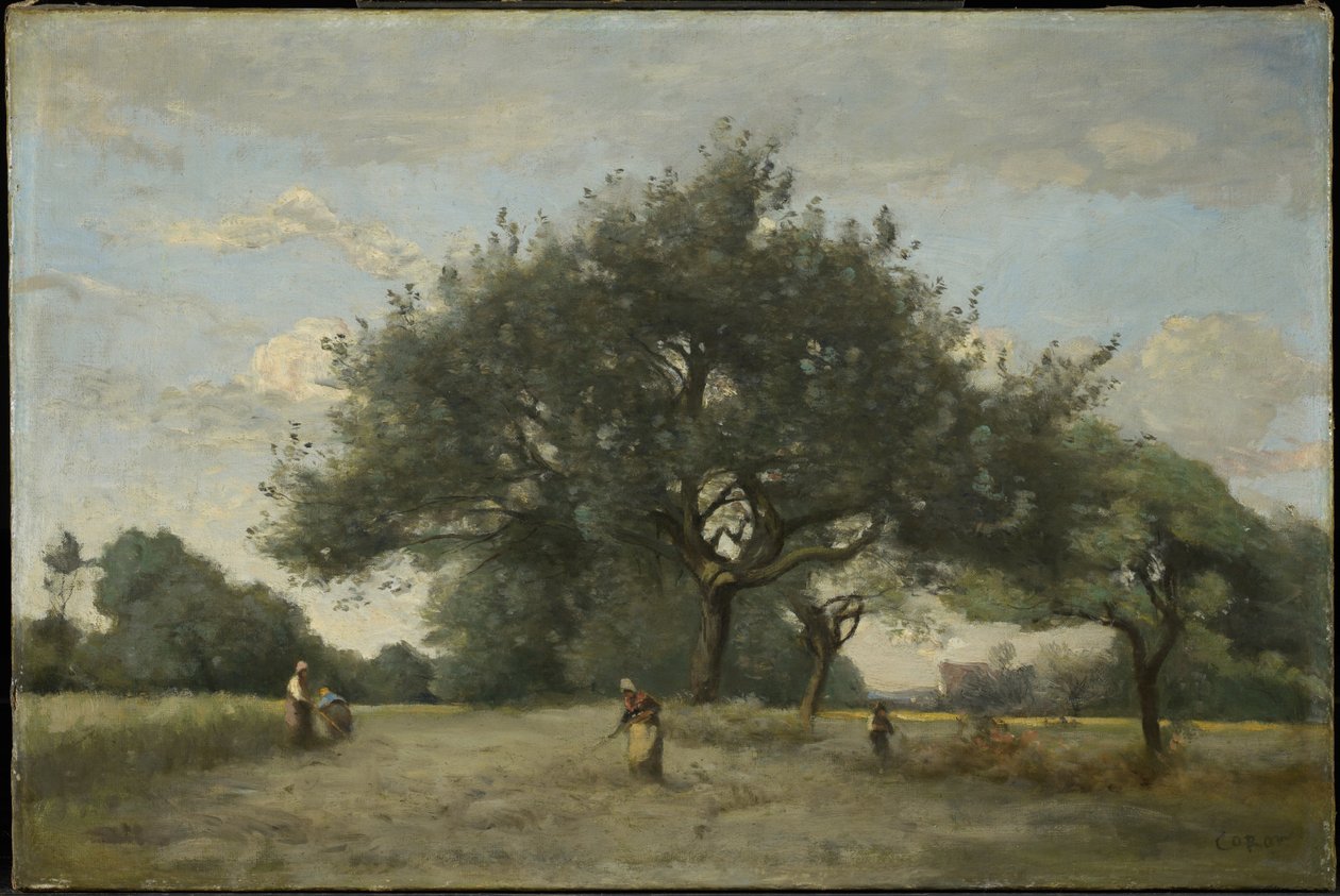 Jabłonie na polu autorstwa Jean-Baptiste-Camille Corot