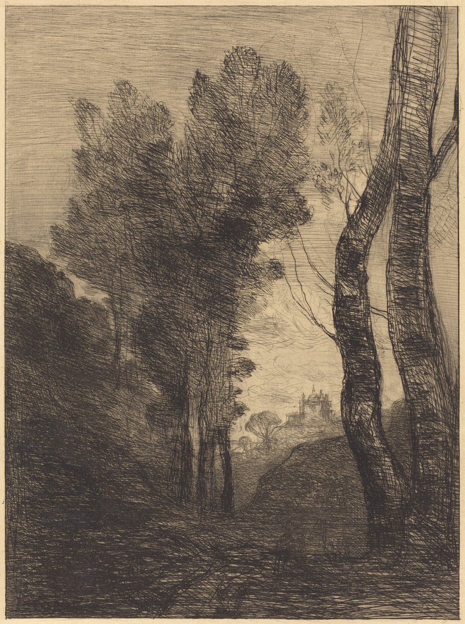 Okolice Rzymu (Environs of Rome) autorstwa Jean-Baptiste-Camille Corot