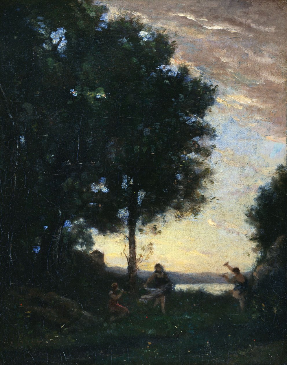 Tańczące fauny i nimfy (Fauns and Nymphs Dancing) autorstwa Jean-Baptiste-Camille Corot