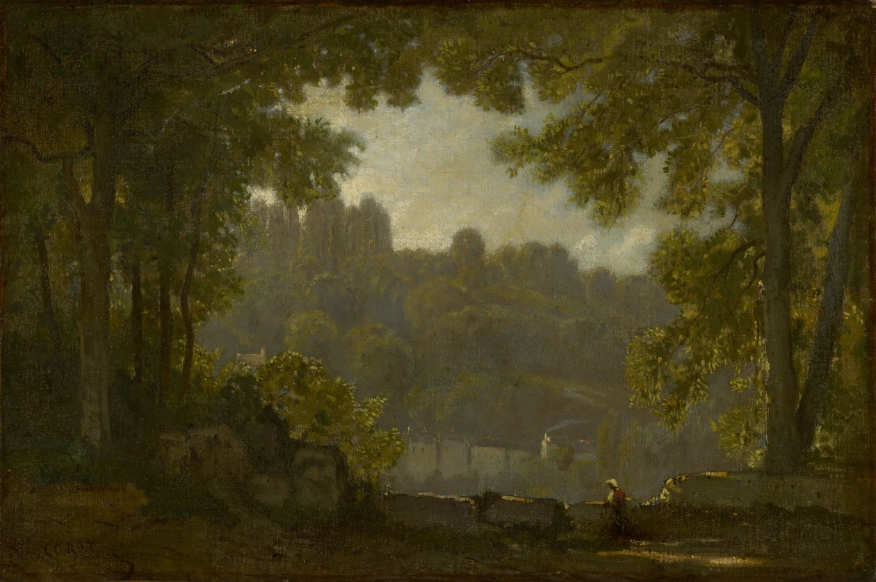Krajobraz leśny autorstwa Jean-Baptiste-Camille Corot