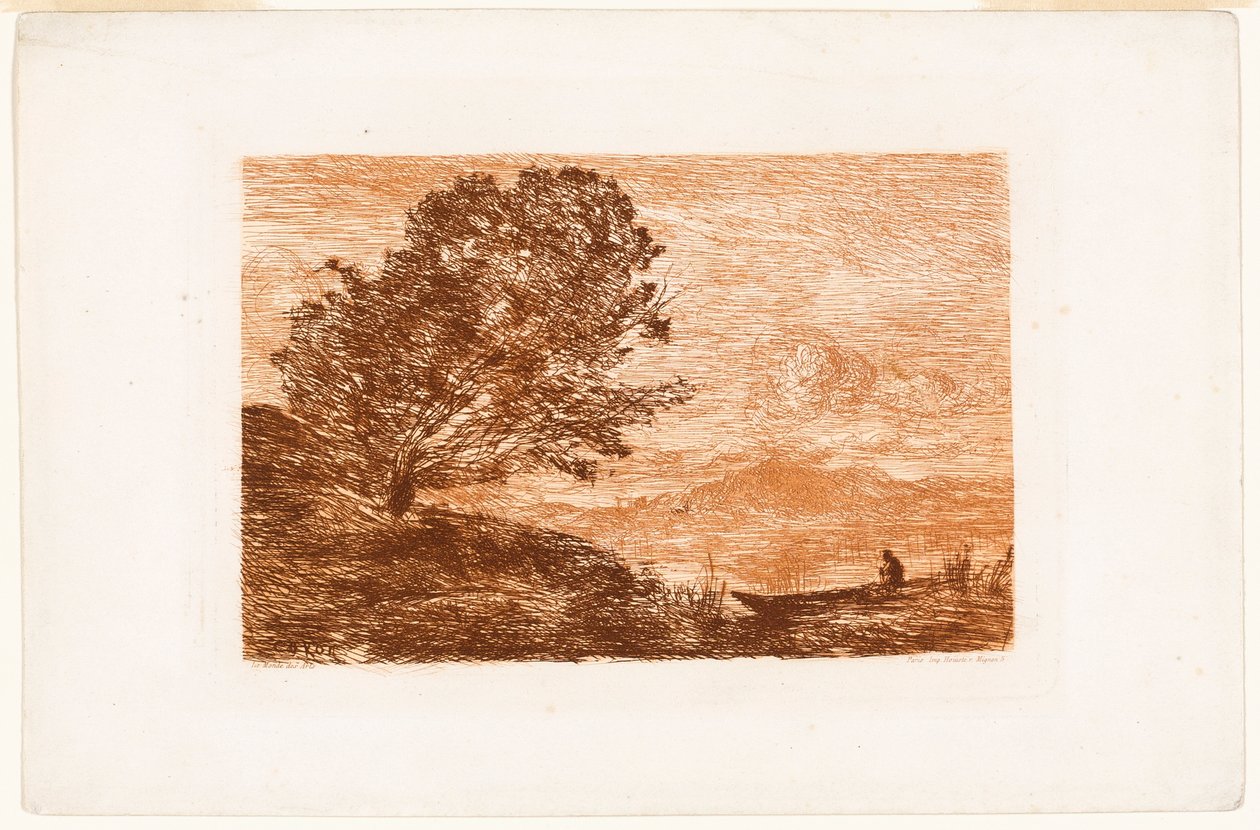 Jezioro w Tyrolu autorstwa Jean-Baptiste-Camille Corot