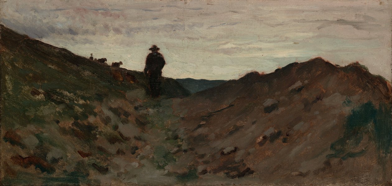 Pejzaż z postacią autorstwa Jean-Baptiste-Camille Corot