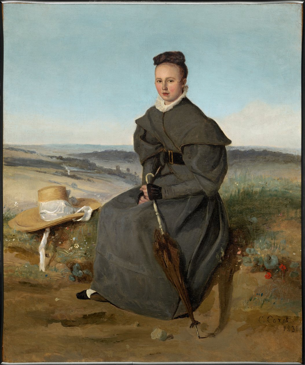 Louise Harduin autorstwa Jean-Baptiste-Camille Corot
