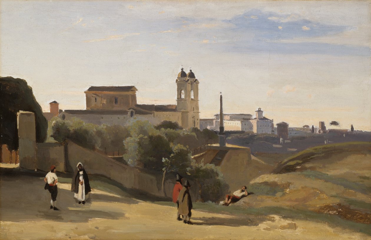 Monte Pincio, Rzym autorstwa Jean-Baptiste-Camille Corot