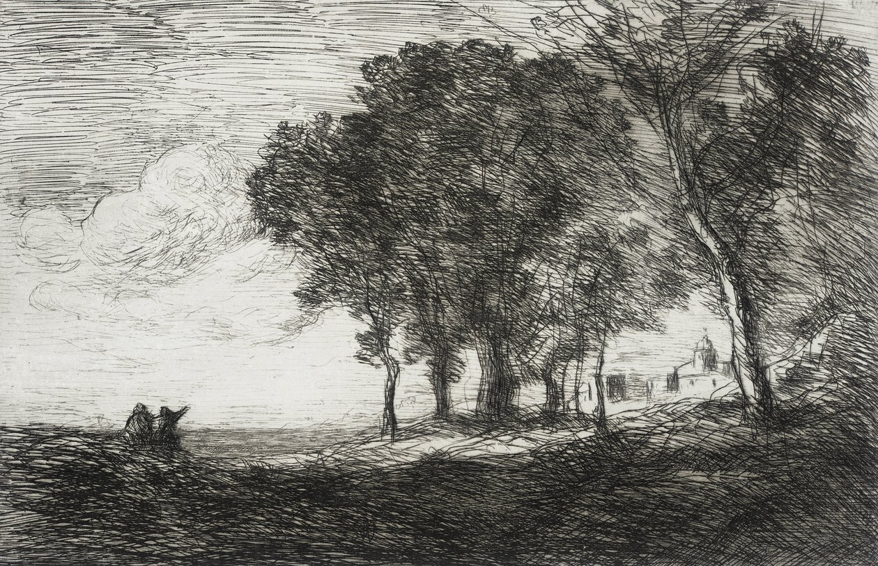 Pejzaż włoski autorstwa Jean-Baptiste-Camille Corot