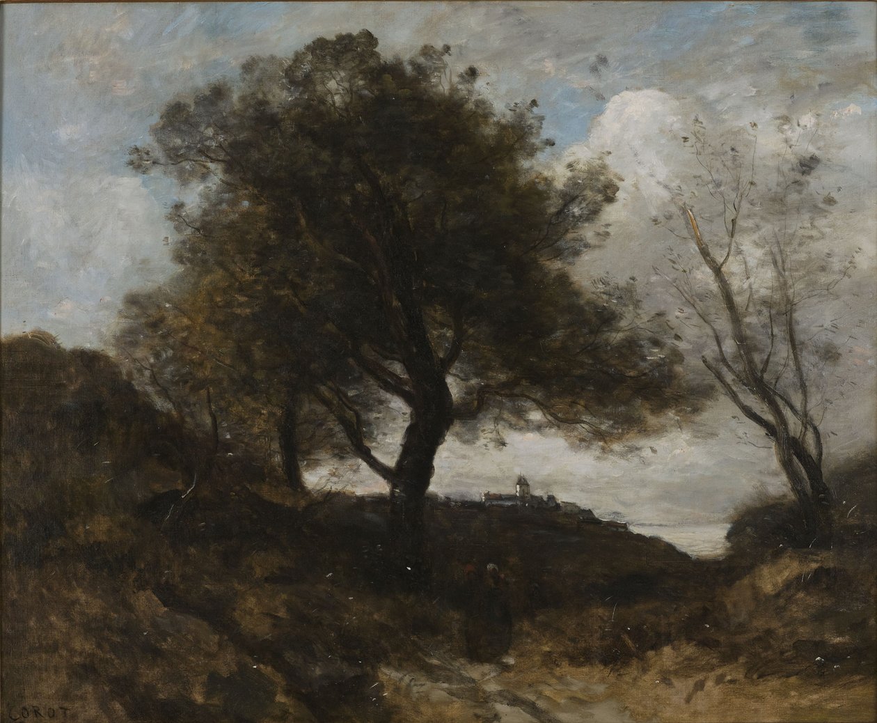 Wspomnienie z Normandii autorstwa Jean-Baptiste-Camille Corot