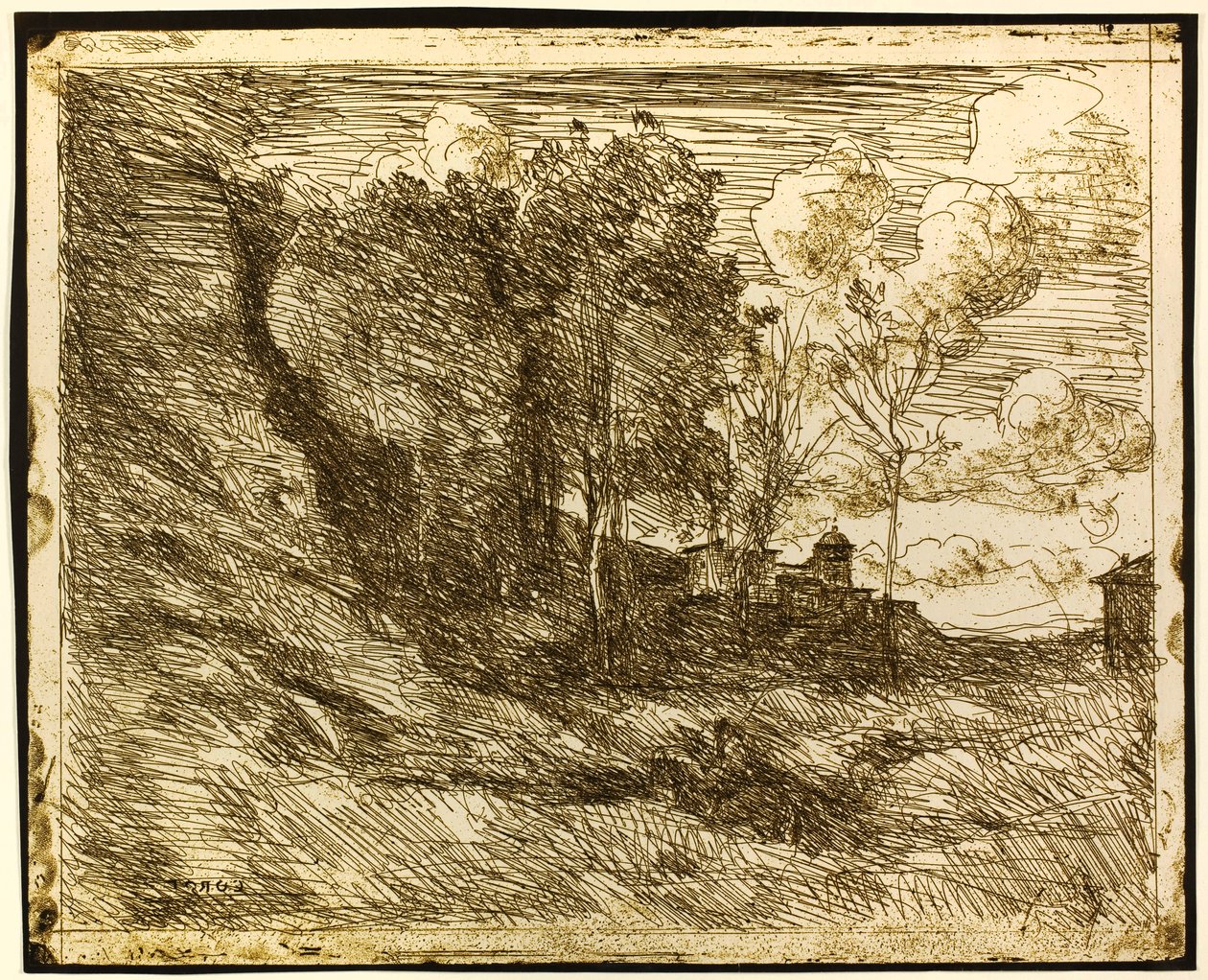 Pamiątka z Ostii autorstwa Jean-Baptiste-Camille Corot