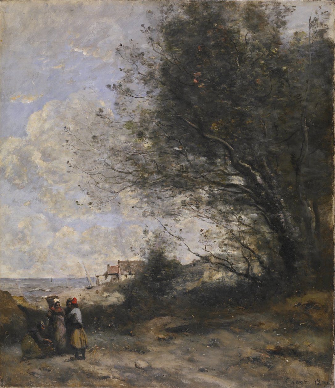 Domek rybaka autorstwa Jean-Baptiste-Camille Corot