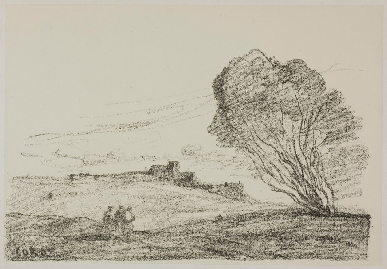 Odosobniony fort autorstwa Jean-Baptiste-Camille Corot