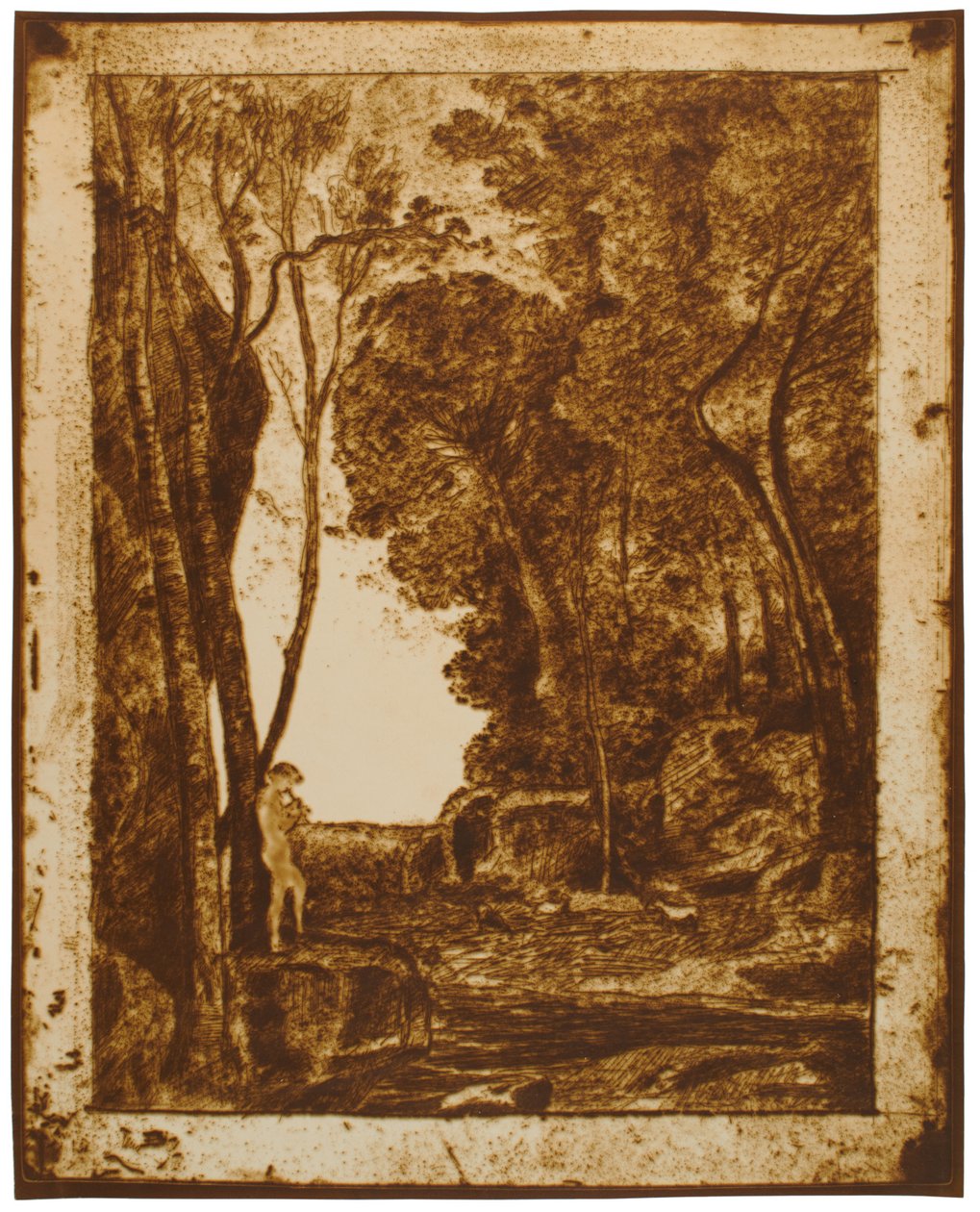 Der kleine Schäfer, 1. Platte autorstwa Jean-Baptiste-Camille Corot