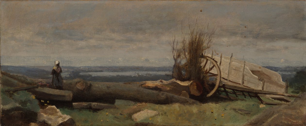 Równina La Beauce autorstwa Jean-Baptiste-Camille Corot