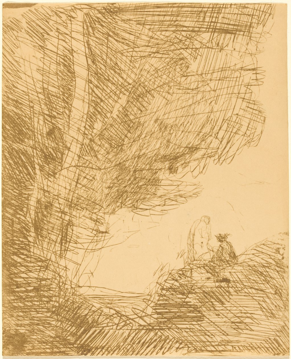 Der Dichter und seine Muse autorstwa Jean-Baptiste-Camille Corot