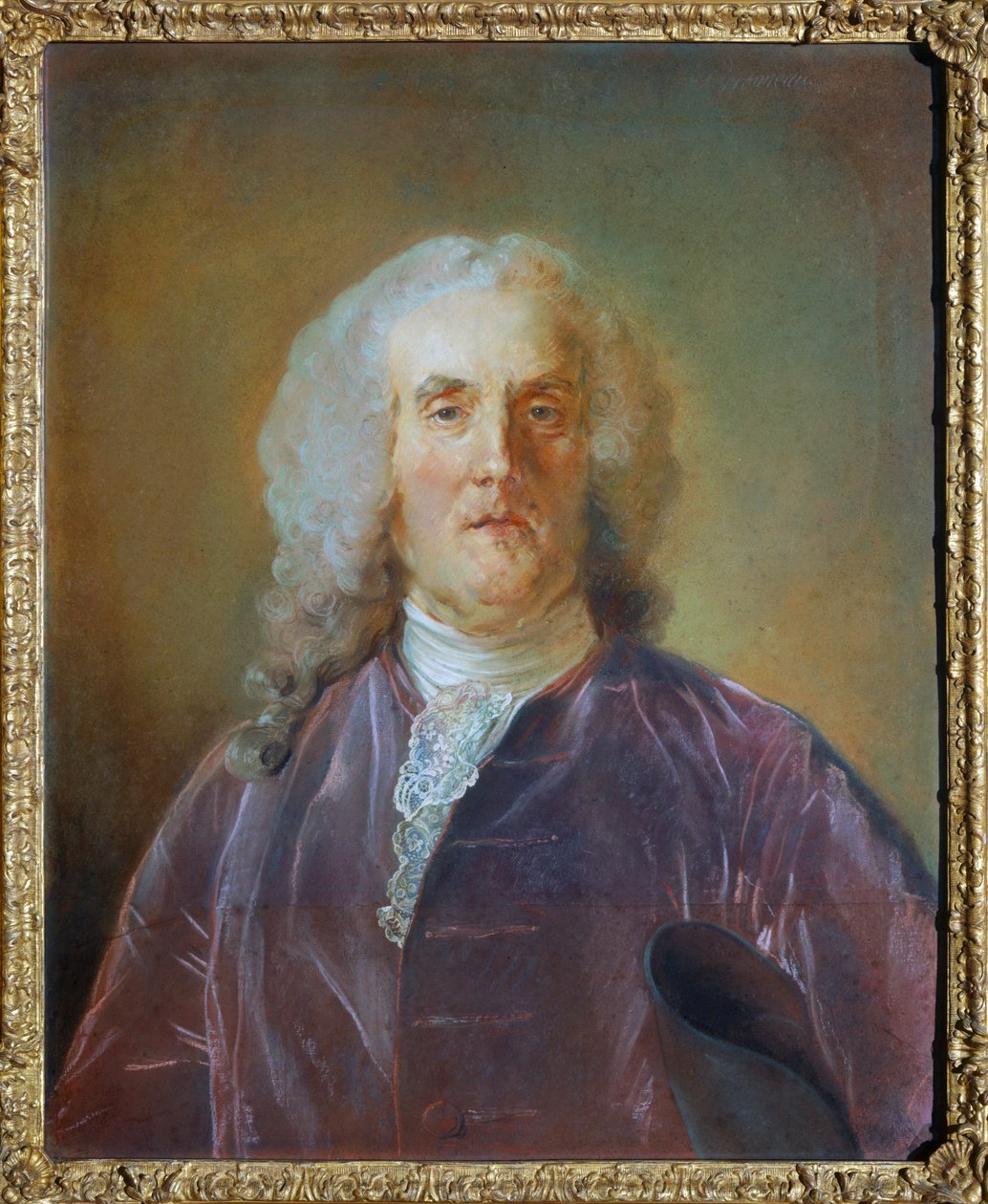 Portret Abrahama Van Robais ... autorstwa Jean Baptiste (attr. to) Perronneau