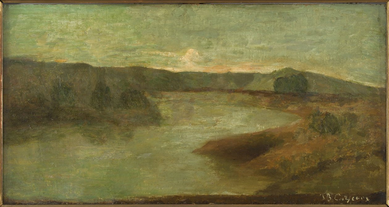 Rzeka, Włochy, między 1856 a 1862 rokiem (olej) autorstwa Jean Baptiste Carpeaux