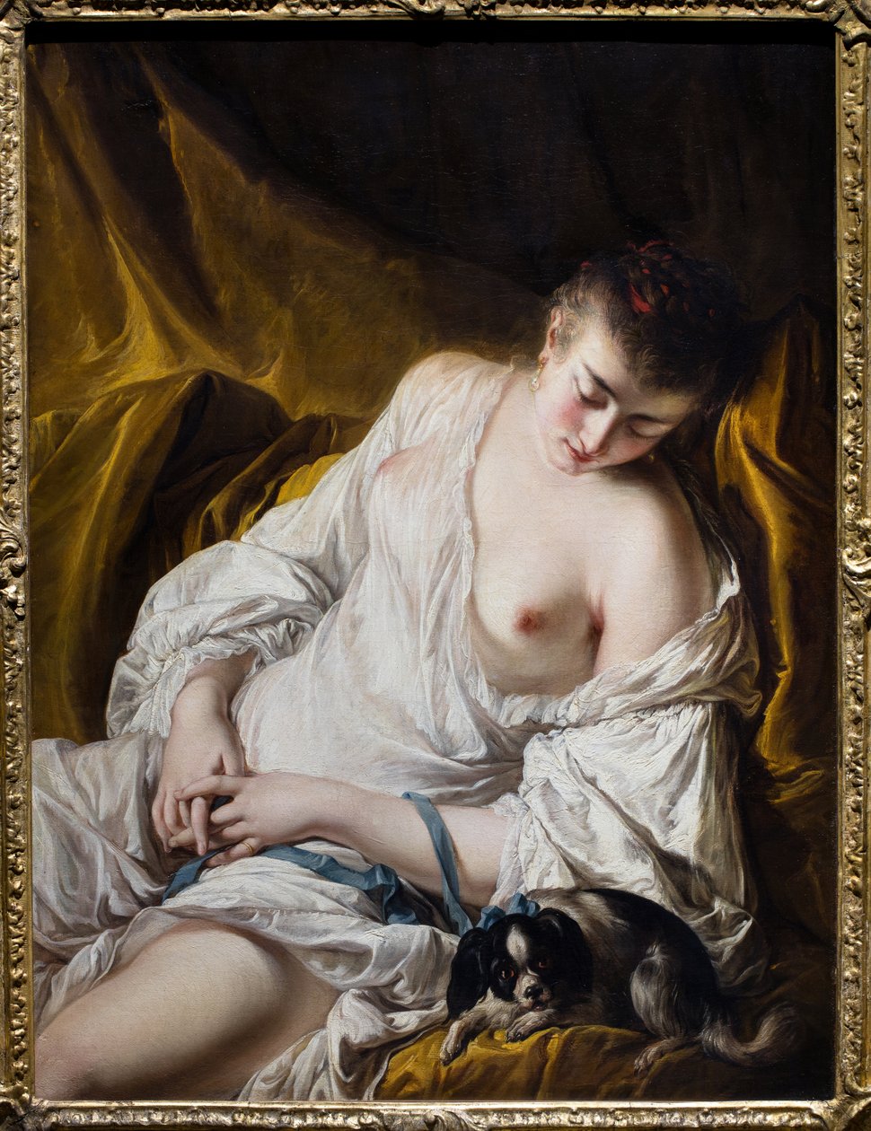 Une femme qui dort ou la Fidelite surveillante, v autorstwa Jean-Baptiste Deshays
