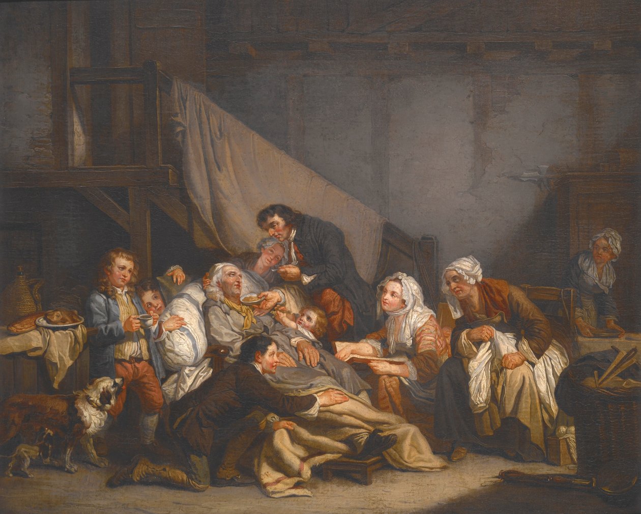 Śmierć starego mężczyzny autorstwa Jean-Baptiste Greuze