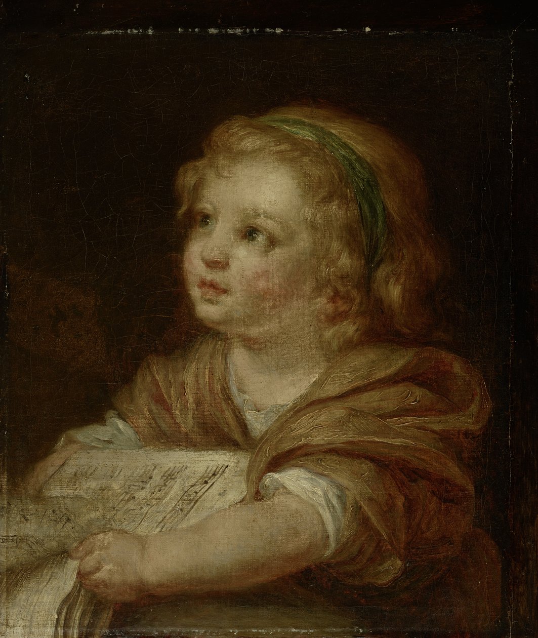 Dziewczyna z książką muzyczną autorstwa Jean-Baptiste Greuze