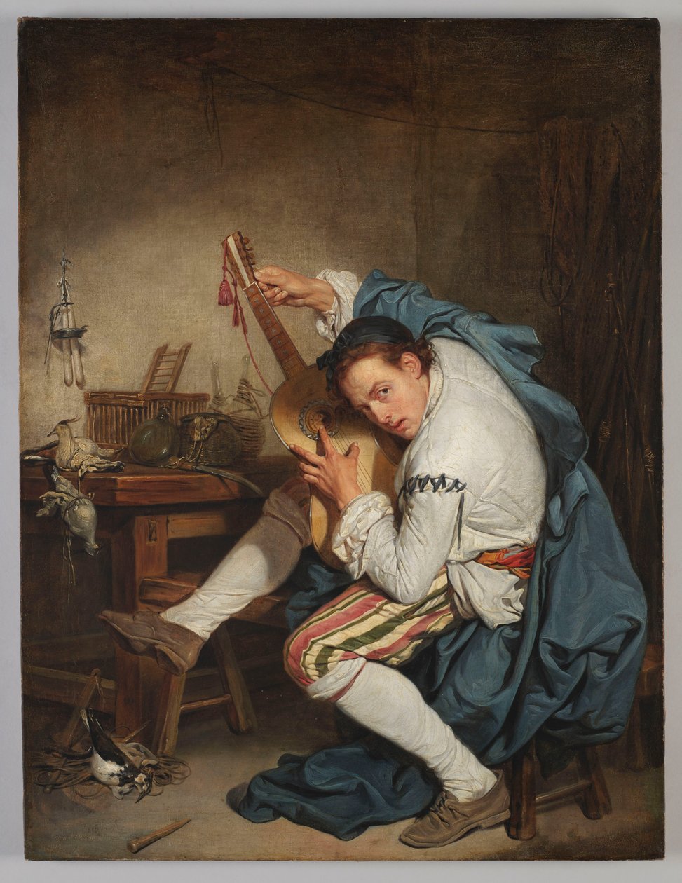 Gitarzysta autorstwa Jean-Baptiste Greuze