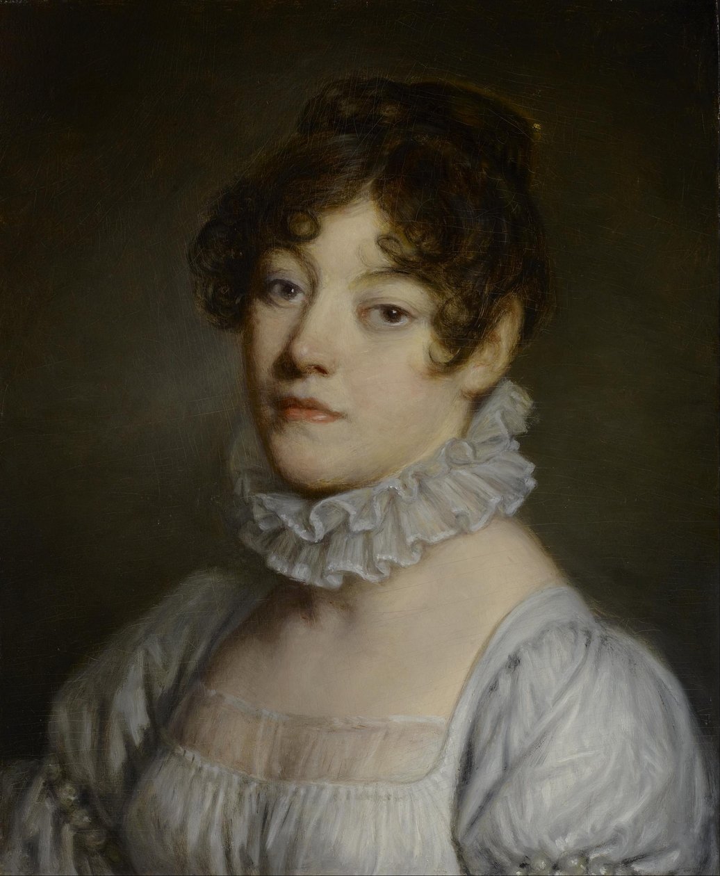 Portret młodej kobiety autorstwa Jean-Baptiste Greuze