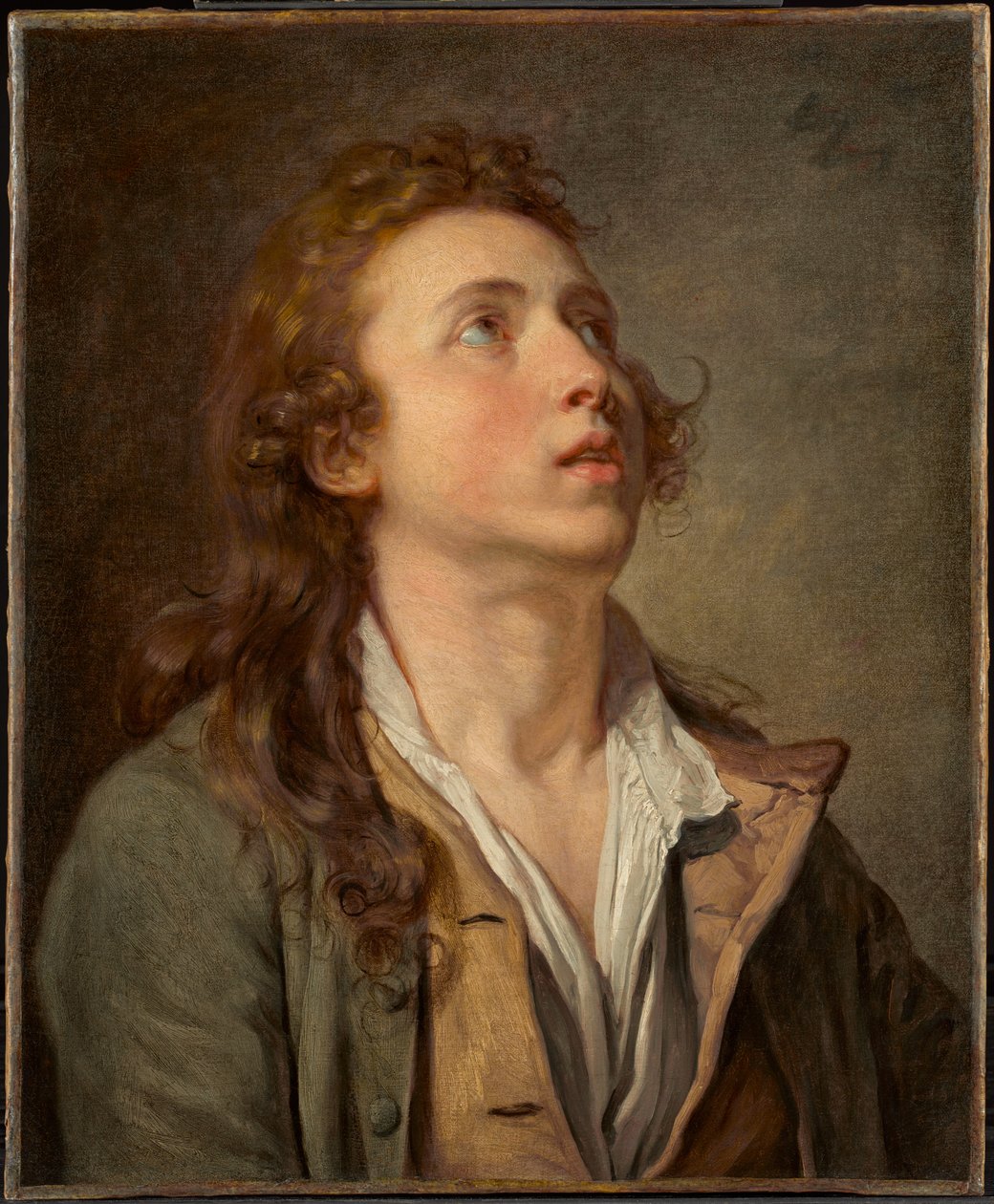 Studium młodego mężczyzny autorstwa Jean-Baptiste Greuze